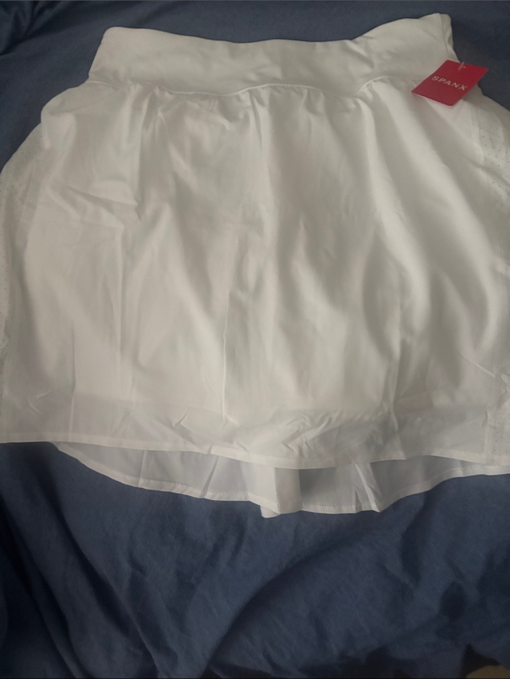 SPANX White Layered Skort L